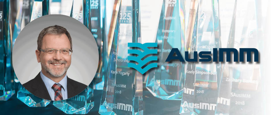 Mark Noppé receives AusIMM's Charles Marshall Award